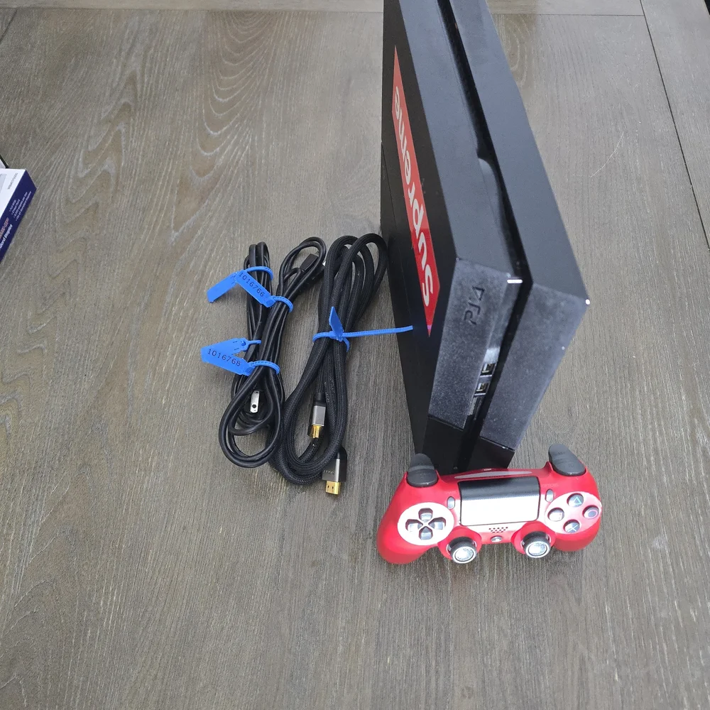 Supreme Black and Red Gaming Console Set